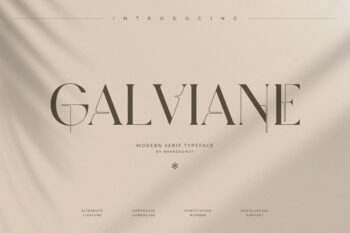 Galviane – Artistic Modern Serif Font