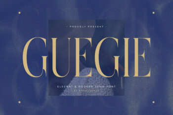 Guegie – Elegant & Modern Serif Font