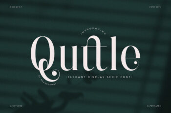 Quttle – Elegant Modern Serif Font
