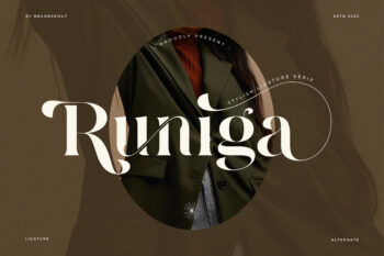 Runiga – Elegant Stylish Ligature Serif Font