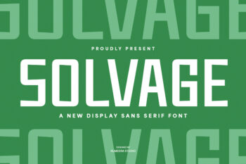 Solvage - Display Sans