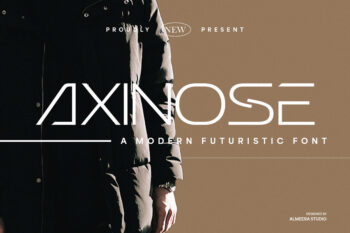 Axinose - Futuristic Font