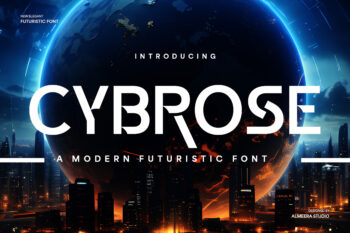 Cybrose - A Futuristic Font