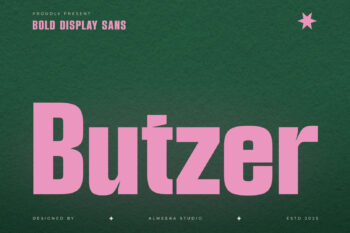 Butzer – Bold Display Sans