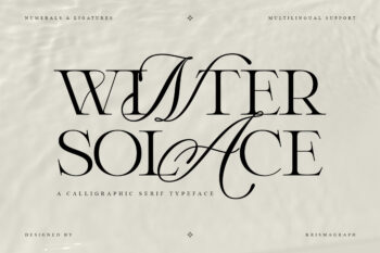 Winter Solace – Calligraphic Serif Typeface