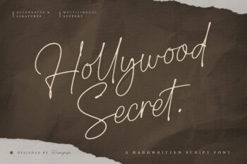 Hollywood Secret - Natural Handwritten