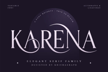 Karena – Elegant Serif Font Family