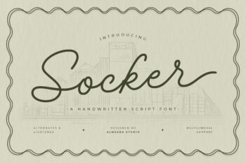 Socker — A Handwritten Script Font
