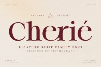 Chérié – Ligature Serif Family
