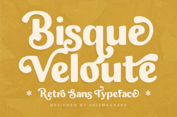 Bisque Velouté - Retro Font